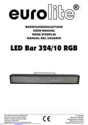 EuroLite LED Bar 324 Bedienungsanleitung