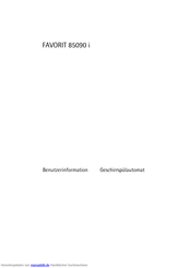 AEG FAVORIT 85090 i Benutzerhandbuch
