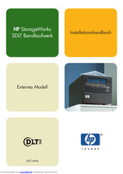 HP SDLT 600e Installationshandbuch