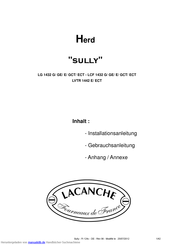 Lacanche sully ECT 1432 GE Installationsanleitung