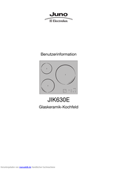 JUNO JIK630E Benutzerinformation
