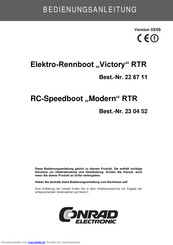 Conrad Electronic Modern RTR Bedienungsanleitung