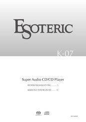 Esoteric K-07 Bedienungsanleitung
