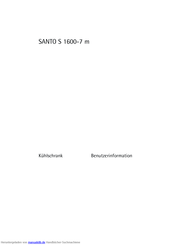 Aeg Electrolux SANTO S 1600-7 m Benutzerinformation