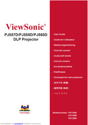 ViewSonic PJ559D Bedienungsanleitung