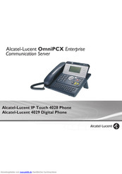 Alcatel-Lucent OmniPCX EnterpriseIP Touch 4028 Phone Bedienungsanleitung