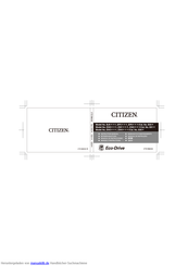Citizen Eco-Drive CTZ-B8033 Betriebsanleitung