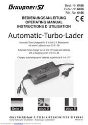 GRAUPNER Automatic-Turbo-Lader 6456 Bedienungsanleitung