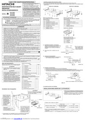 Hitachi RAD-50RPA Installationsanleitung