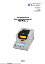 PCE Instruments PCE-MA 110 Betriebsanleitung