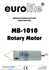 EuroLite MB-1010Rotary Motor Bedienungsanleitung
