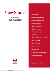 ViewSonic Pro8400 Bedienungsanleitung