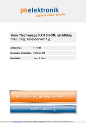 KERN FXN 6K-3M Betriebsanleitung
