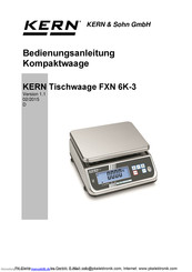 KERN FXN 6K-3 Bedienungsanleitung