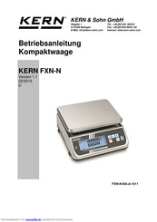 KERN FXN-N Betriebsanleitung