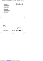 EINHELL BT-AP 600 E Bedienungsanleitung
