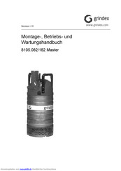 Grindex Master 8105.082 Montage-, Betriebs- Und Wartungshandbuch