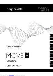 Kruger&Matz MOVE 6 mini Benutzerhandbuch
