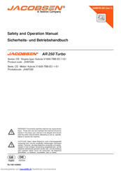 Jacobsen AR 250 Turbo Betriebshandbuch