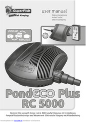 SuperFish PondECO Plus RC 5000 Gebrauchsanweisung