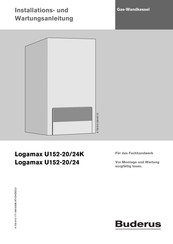 Buderus Logamax U152-24K Installationsanleitung