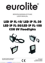 euroline LED IP FL-100 COB UV Bedienungsanleitung