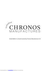 Chronos AB - 7310 Calendrier Bedienungsanleitung