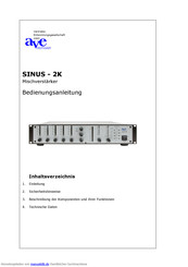 AVE SINUS - 2K Bedienungsanleitung