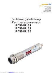 PCE Instruments PCE-IR 32 Bedienungsanleitung