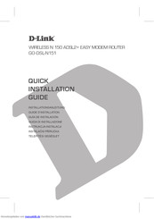 D-Link GO-DSL-N151 Installationsanleitung