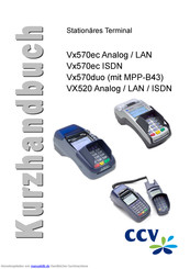 CCV VX520 Analog / LAN / ISDN Kurzhandbuch