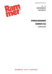 RAMMER 2166 Benutzerhandbuch
