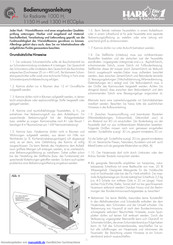 Hark Radiante 1150 H ECOplus Bedienungsanleitung