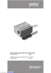Goobay SPW 24-12V 7A DC/DC Betriebsanleitung