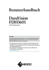 Eizo DuraVision fdh3601 Benutzerhandbuch