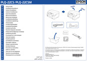 Epson PLQ-22CSM Installationshandbuch
