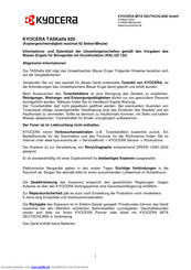 Kyocera TASKalfa 620 Informations- Und Datenblatt