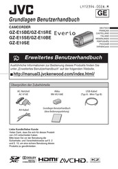 JVC Everio GZ-E10SE Grundlagen Benutzerhandbuch