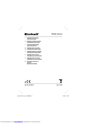 EINHELL 45.136.70 Originalbetriebsanleitung