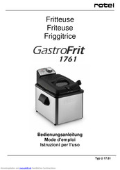 Rotel GastroFrit 1761 Bedienungsanleitung