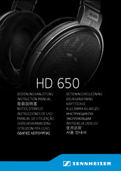 Sennheiser HD 650 Bedienungsanleitung