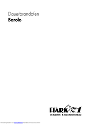 HARK Barolo Aufbau- Und Bedienungsanleitung