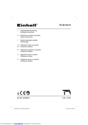 Einhell 11016 Originalbetriebsanleitung