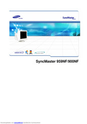 Samsung SyncMaster 900NF Benutzerhandbuch