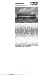 BRAWA Diesellokomotive BR 232 - H0 Betriebsanleitung