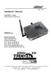 Weatherdock Easy TRX2S serie Handbuch