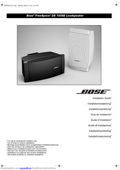 Bose FreeSpace DS 100SE Installationsaleitung