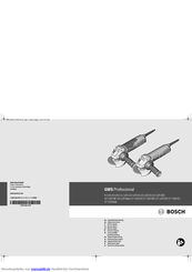 Bosch GWS Professional 15-125 Inox Originalbetriebsanleitung