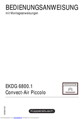Küppersbusch EKDG 6800.1 Bedienungsanweisung