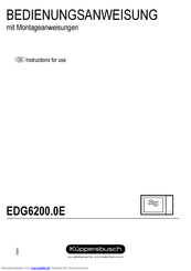 Kuppersbusch EDG6200.0E Bedienungsanweisung